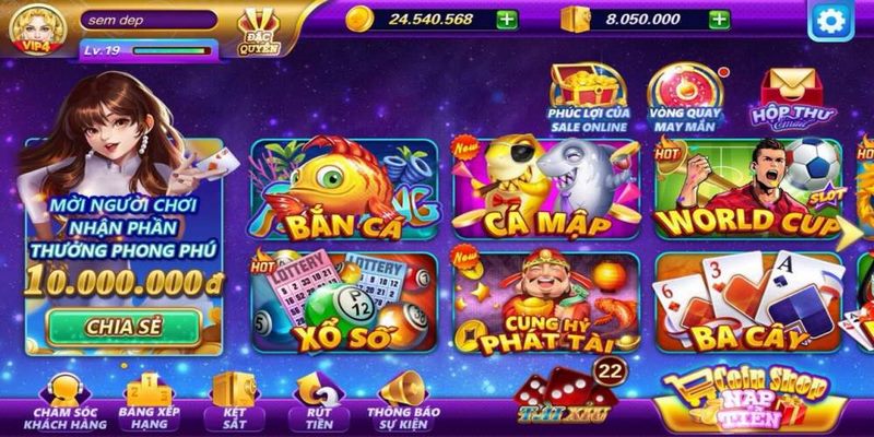 Cổng game mang tới không gian giải trí đổi thưởng đặc sắc